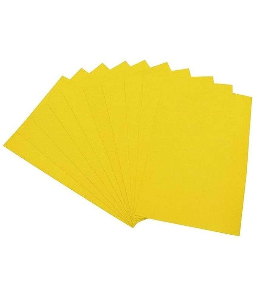     			Eclet A3 Color Paper 60 Sheets (LEMON YELLOW) Premium Colour 180 GSM Pack for Copy Printing, DIY Art & Craft, Projects, Decoration, Other Office Printing.