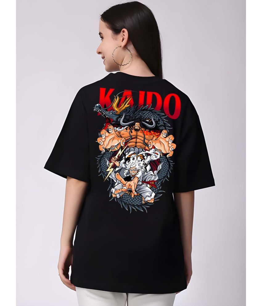     			Kaido Pack of 1 Cotton Women's T-Shirt ( Black )