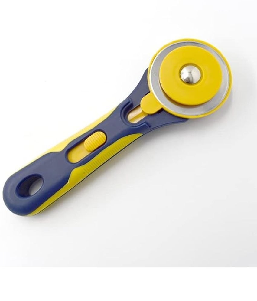     			60mm Rotary Cutter Cutting Blade| Best Rubber for Cloth and High Thickness Material Cutter | Made of SKS-9 Steel Sharp Blade (60mm Rotary Cutter Tool)