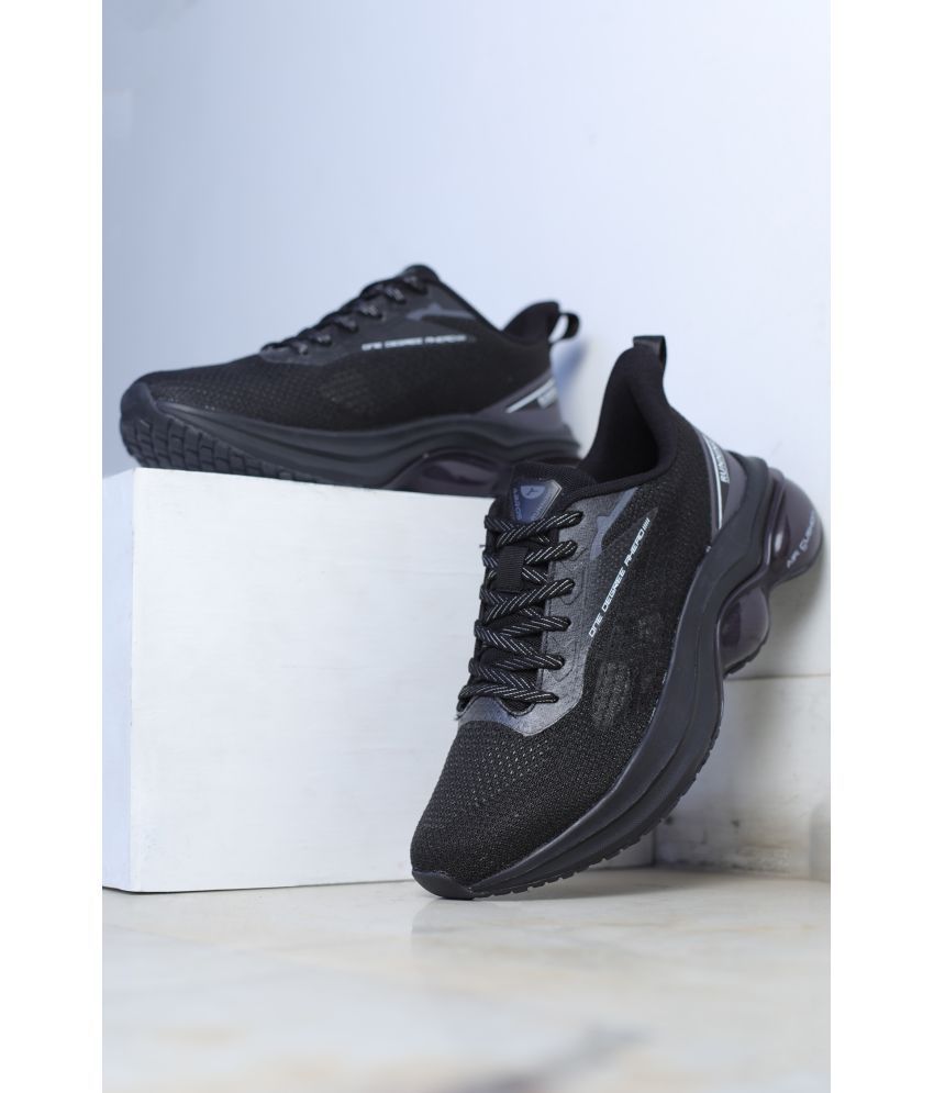     			Abros Black Men's Sports Running Shoes