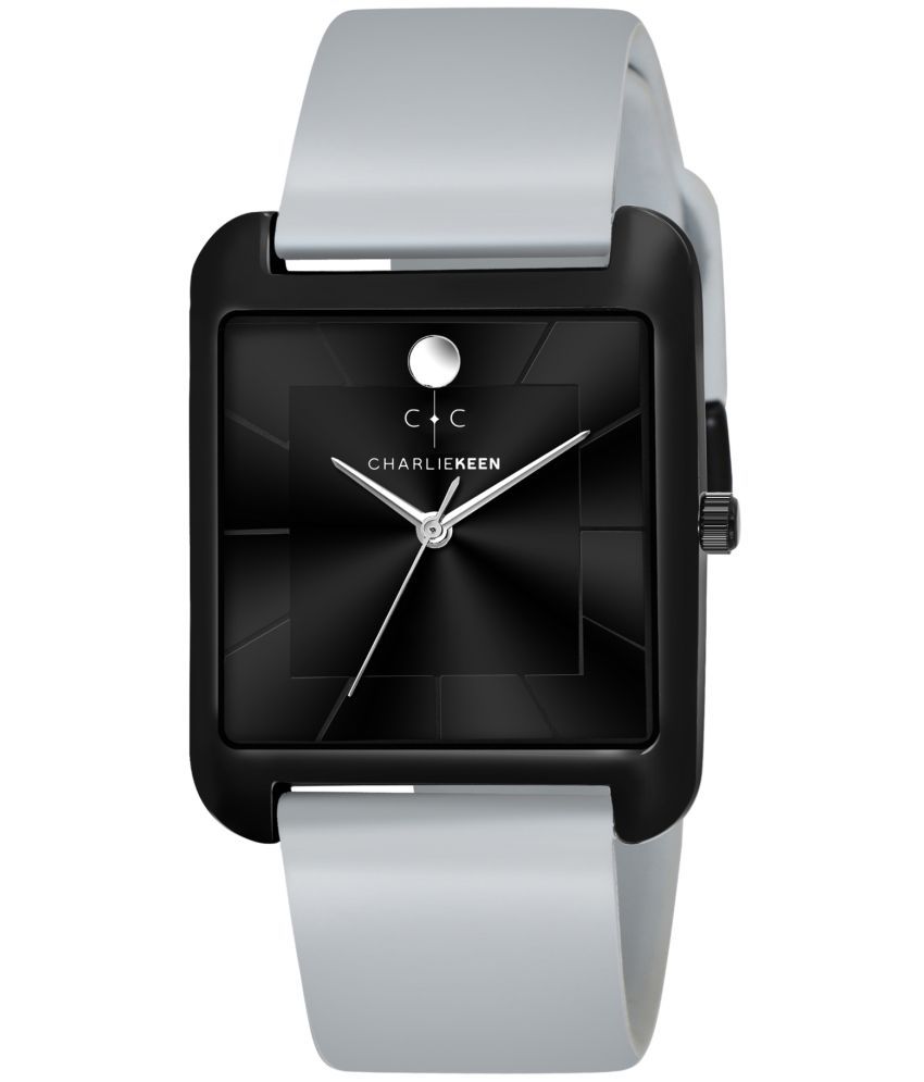     			CHARLIEKEEN Dark Grey Silicon Analog Womens Watch