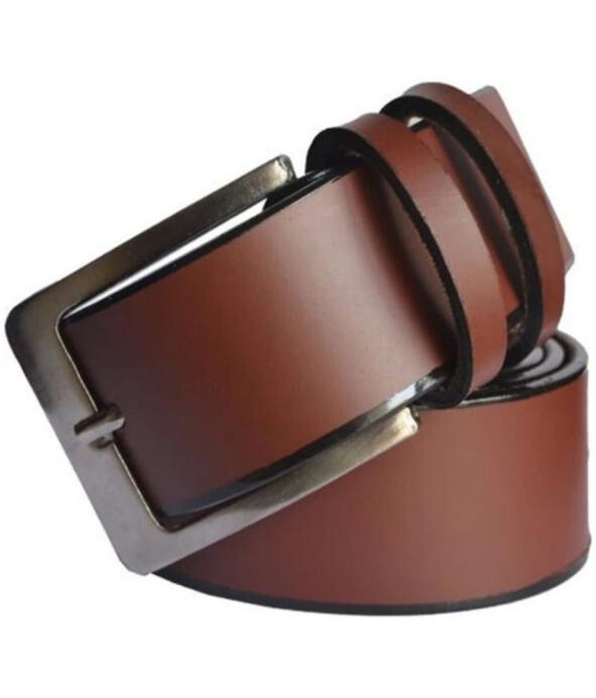     			Classic World - Brown PU Men's Casual Belt ( Pack of 1 )