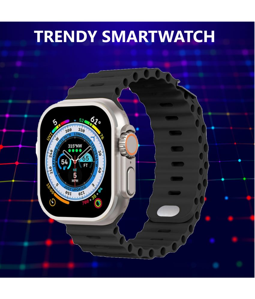     			FD1 AMOLED BT Calling Smart Watch with Silicone Strap Upto 24 hours Backup ( Black )