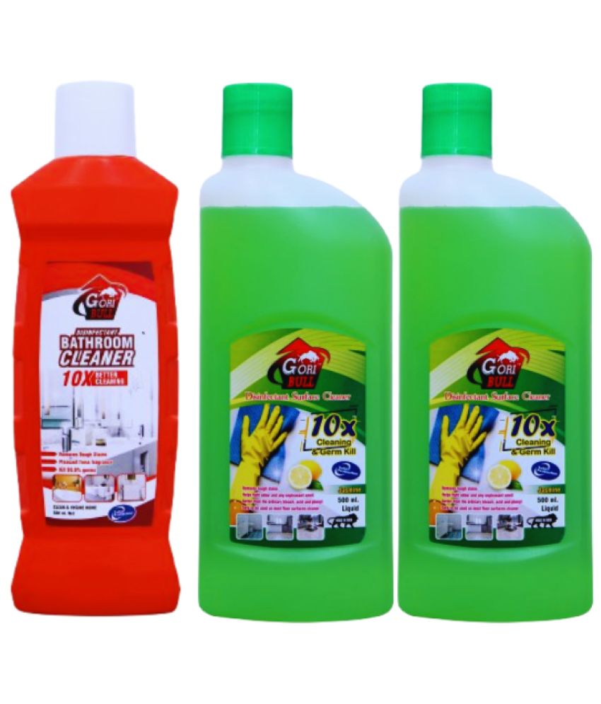     			GORIBULL Bathroom Cleaner Ready to Use Liquid REGULAR 500 Pack of 3