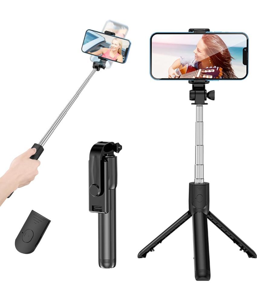     			KS INTERNATIONAL TRADERS Bluetooth Selfie Stick ( Black )