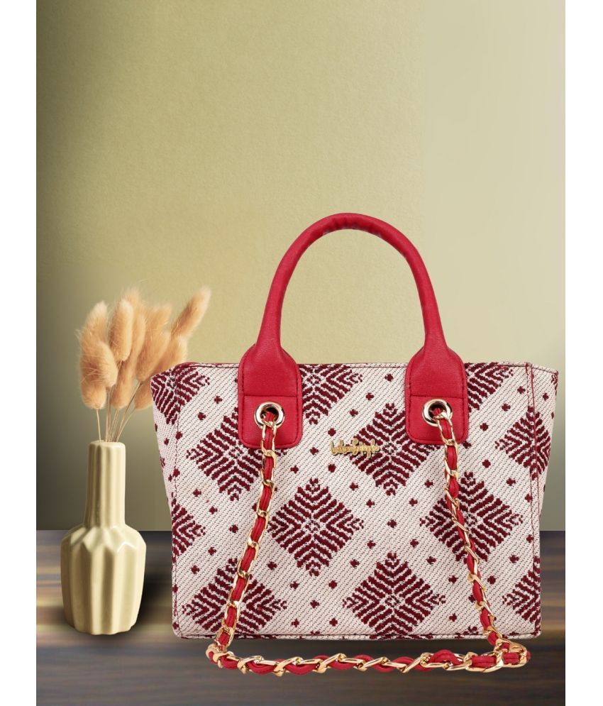     			LIKE STYLE Shoulder Bag Jute Set of 1 ( Maroon )