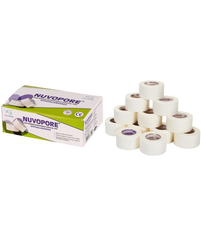     			NUVO MEDSURG NUVOPORE 25 Mm X 5.1 Mtr (12 Rolls) - 1 Box Surgical Tapes