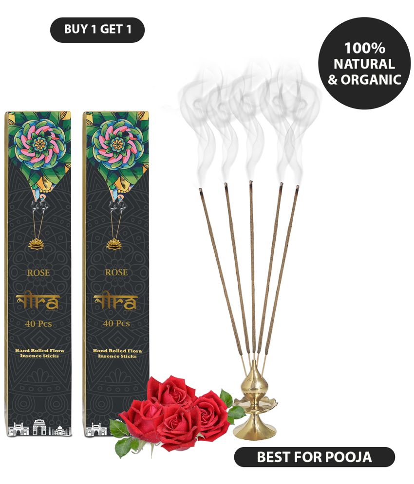     			Nira Fragrances Incense Stick Rose 200 gm ( Pack of 2 )