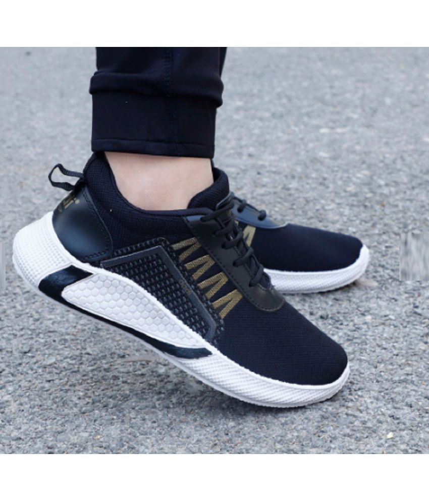     			PM Traders Sneakers For Men Black Men's Sneakers