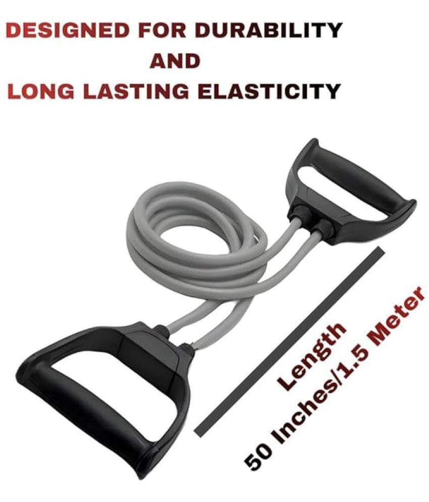     			Resistance Band (7-15kg)| Elastic Rubber Power Tube for Men and Women| Strength Training|Toning| Stretching| Full Body Flexibility| Pull-Up| Ideal for Home Gym Exercise Loop Band