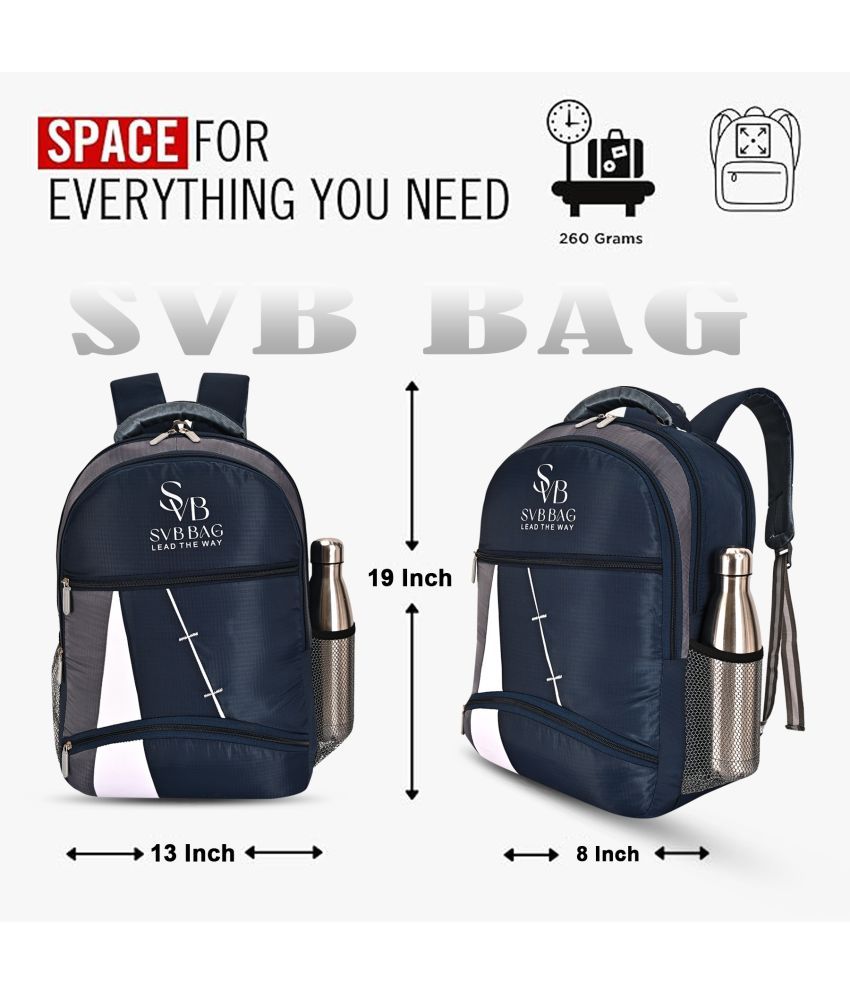     			SVB BAG 40 Ltrs Polyester Backpack *For Boys & Girls ( Blue )