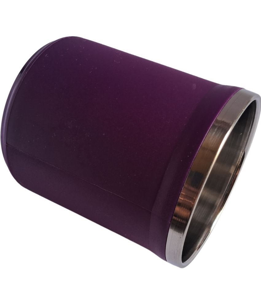     			Saule purple coffee mug Stainless Steel Coffee Mug 350 mL ( Pack of 1 )