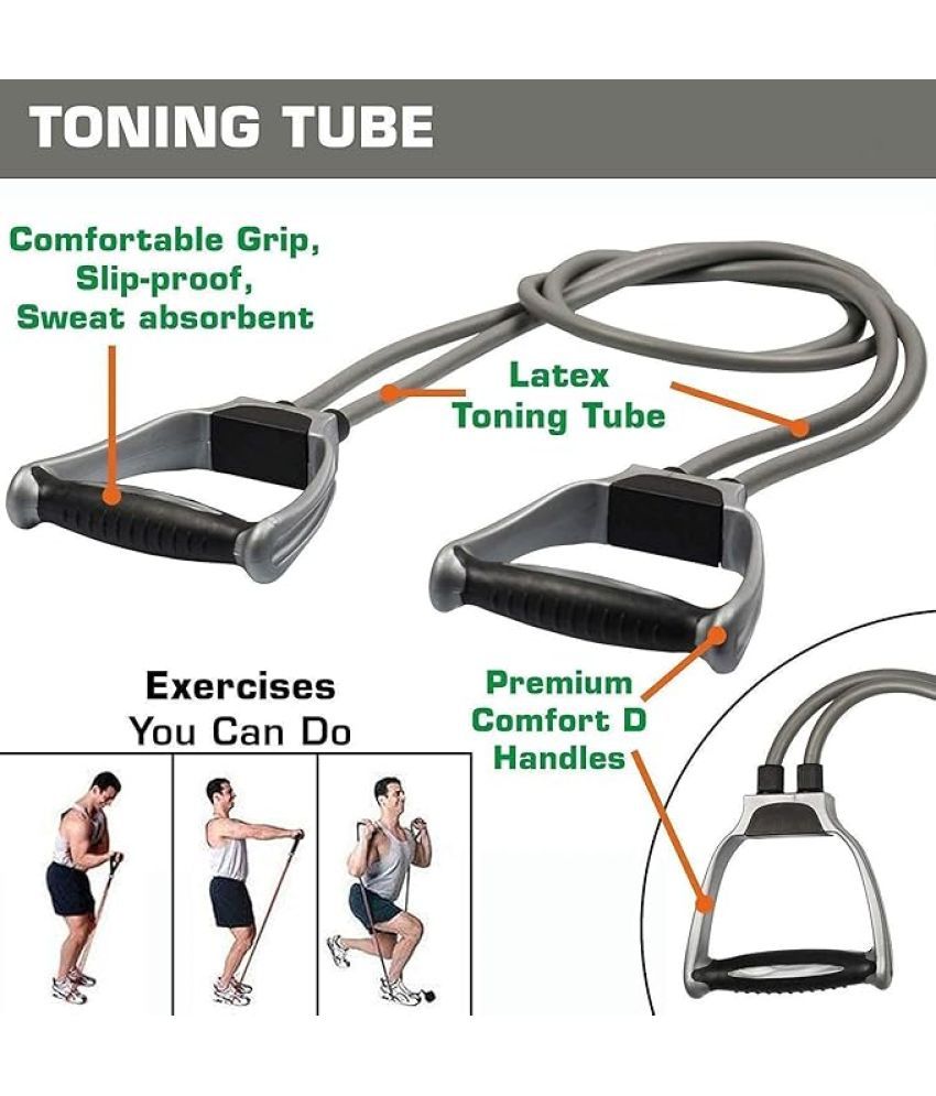     			Shaped Resistance Band for Exercise, Double tonning Tube, Fitness Pulling Rope