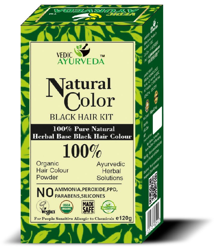     			VEDICAYURVEDA Natural Semi Permanent Hair Color 100 g Black