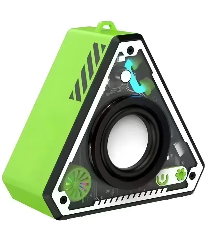     			VERONIC V2 MINI TRANSPARENT 5 W Bluetooth Speaker Bluetooth V 5.3 with Call function,3D Bass Playback Time 5 hrs Green