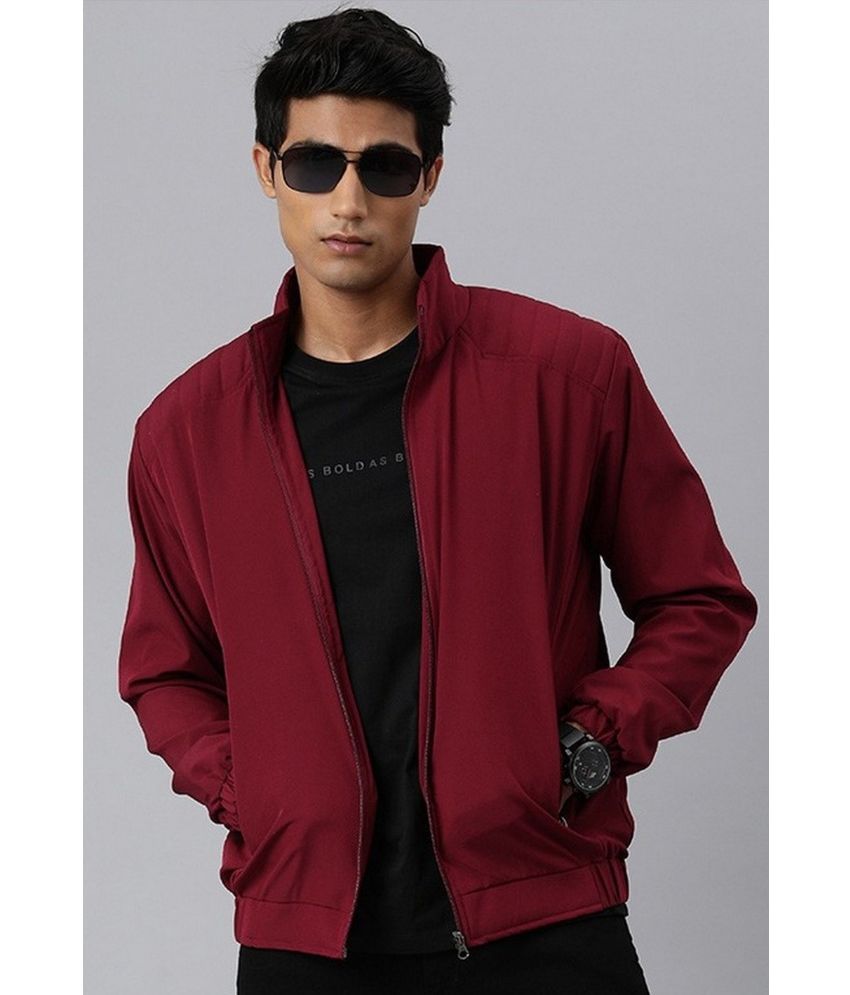     			VOXATI Polyester Men's Windcheater Jacket - Maroon ( Pack of 1 )