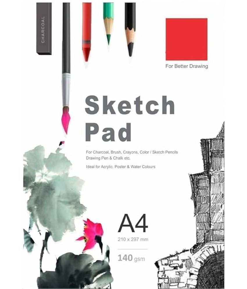     			freedy 50 Sheet A4 Sketchbook Pack of 1-140 GSM| Top Spiral-Bound Sketchpad for Artists | Sketching and Drawing Acid Free Paper, for Doodling for Professional & acadmic use(f)