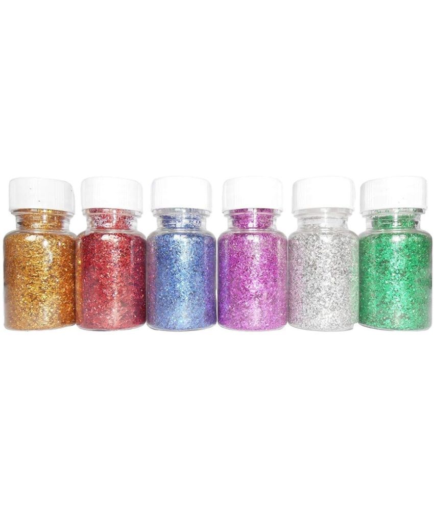     			freedy Fine Glitter for Resin, Set of 6 Colors, LEOBRO Extra Fine Resin Glitter Powder, Nail Glitter, Assorted Craft Glitter for Epoxy Resin Art, Body Face Hair Glitter Bulk, Glitter Tumbler Candle Making