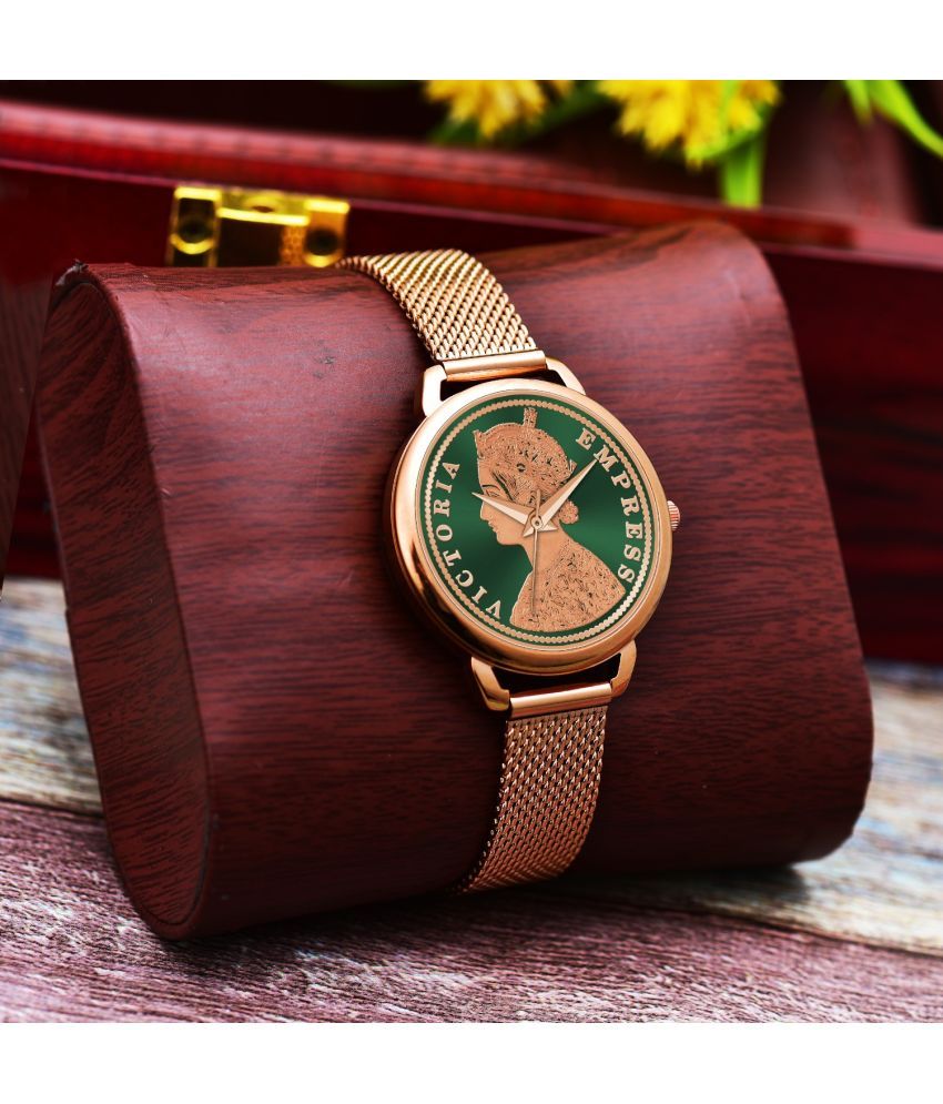     			MARKRIN Rose Gold Brass Analog Womens Watch