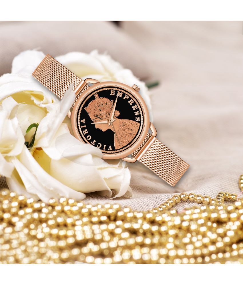     			MARKRIN Rose Gold Brass Analog Womens Watch