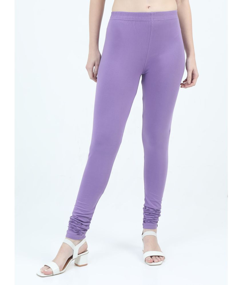     			RUNSTARS Pack of 1 Lycra Women's Leggings ( Lavender )