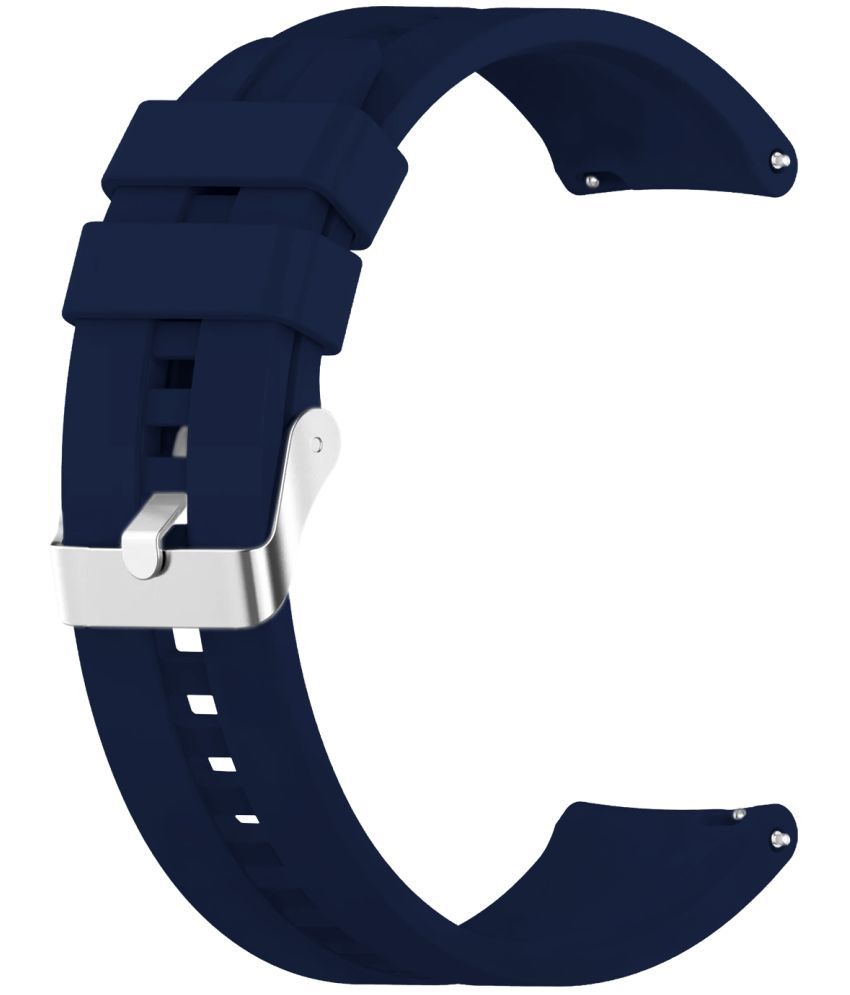     			ACM Watch Strap Silicone Belt 20mm compatible with Boat Enigma Daze Smartwatch Classic Band Dark Blue