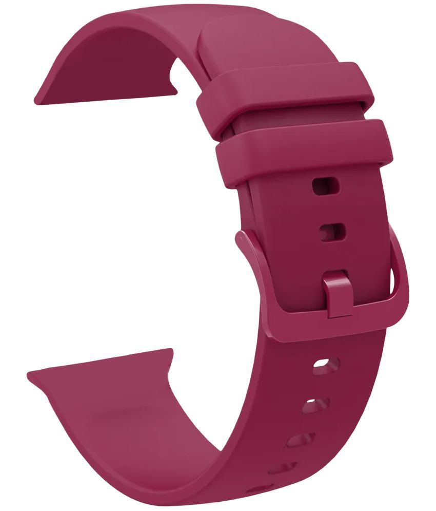     			ACM Watch Strap Slide Silicone Belt compatible with Boult Crown Smartwatch Color Hook Band Purple