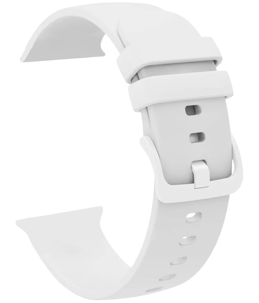     			ACM Watch Strap Slide Silicone Belt compatible with Crossbeats Ignite Series 4 Max Smartwatch Color Hook Band White