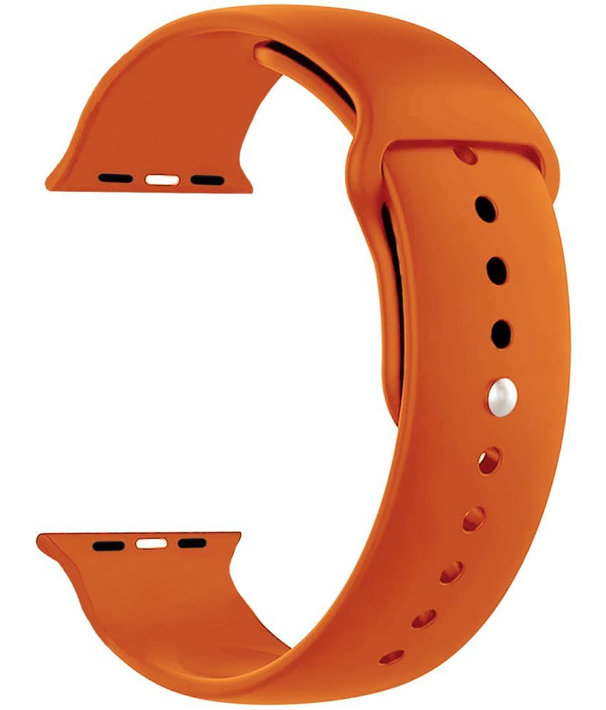     			ACM Watch Strap Slide Silicone Belt compatible with Boult Crown Pro Smartwatch Sports Band Orange