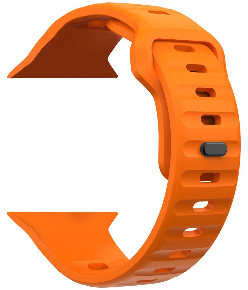     			ACM Watch Strap Slide Sports Silicone Belt compatible with Crossbeats Ignite Series 4 Max Smartwatch Breatheable Band Fluorescent Orange