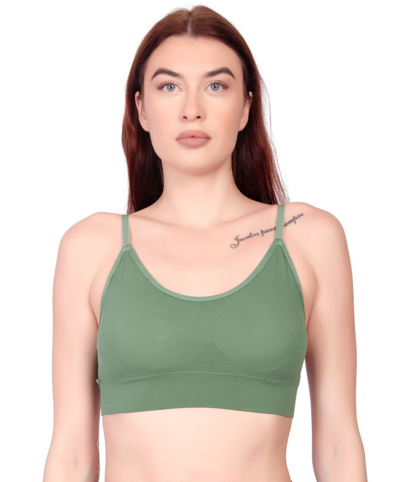     			Flenzy Pack of 1 Cotton Blend Removable Padding Shaping Bra For Women ( Green )