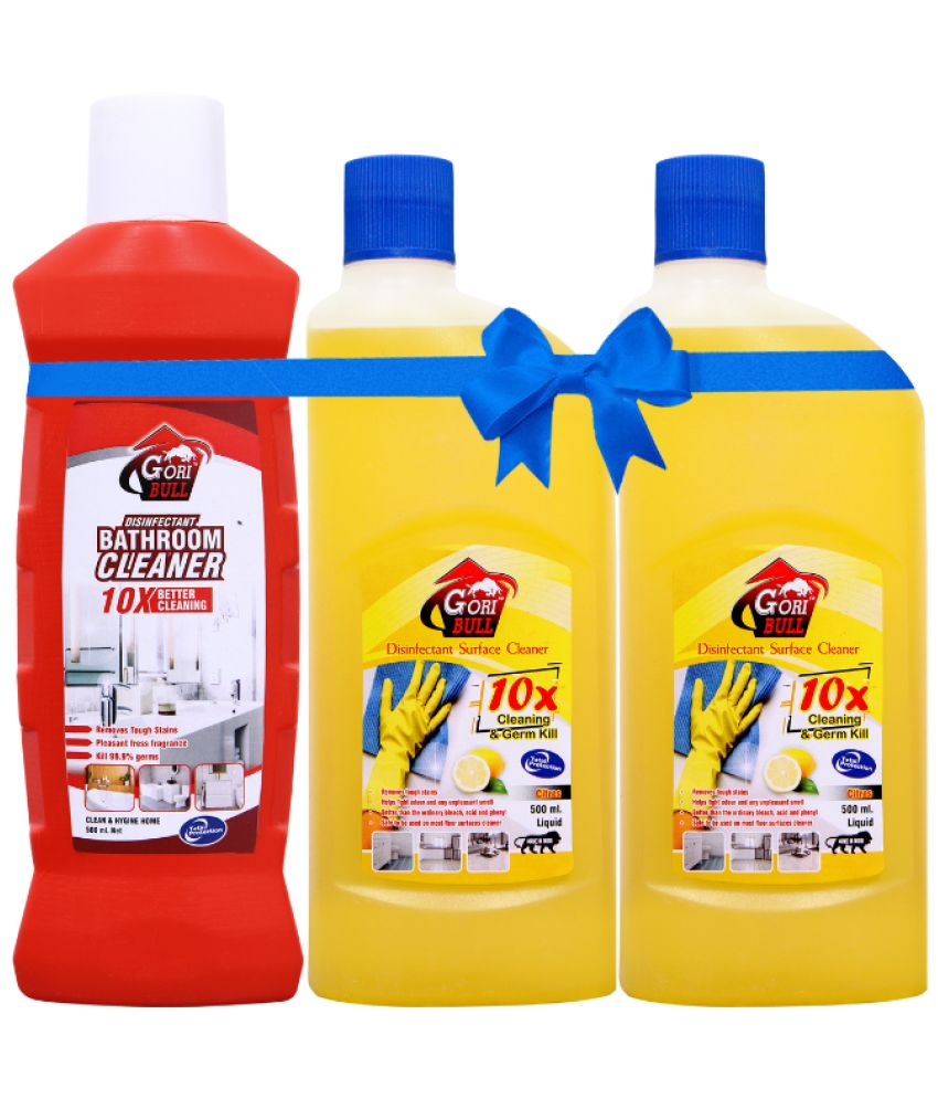     			GORIBULL Bathroom Cleaner Ready to Use Liquid REGULAR 500 Pack of 3