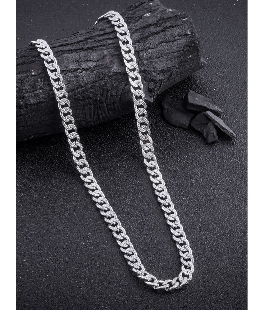     			Lyriss Silver Plated Brass Chain ( Pack of 1 )