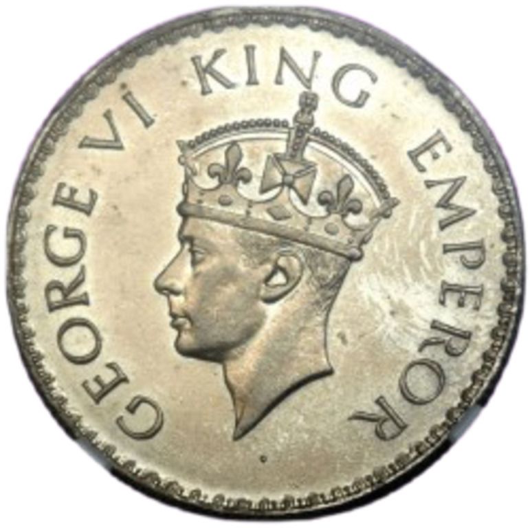     			ONE RUPEES 1939 GEORGE VI KING EMPEROR