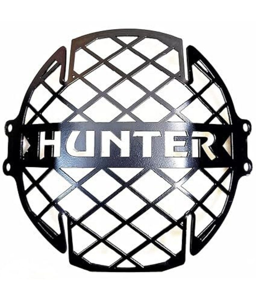     			Pure Biking Black Metal Heavy Duty Headlight Grill For RE Hunter 350