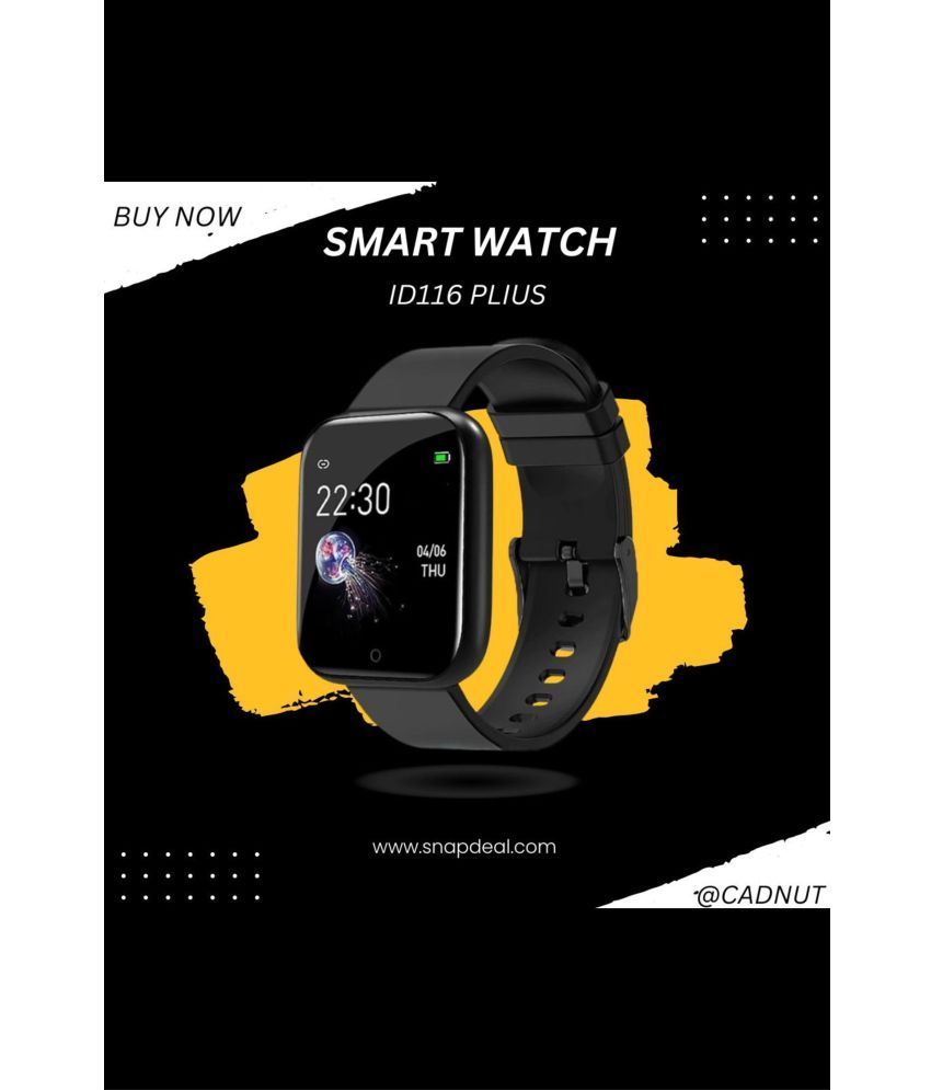     			cadnut OLED BT Calling Smart Watch with Strap Upto 24 hours Backup ( Black )