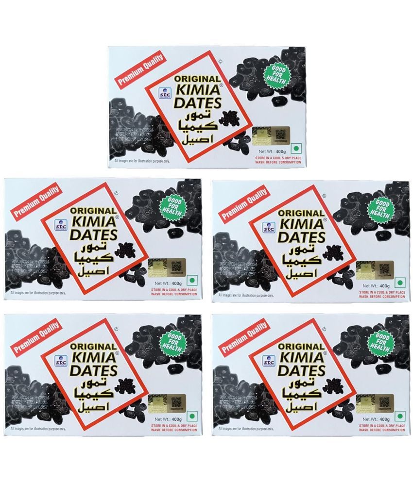     			Kimia Dates Dates (Khajoor) Pack of 5 - 400gm Each