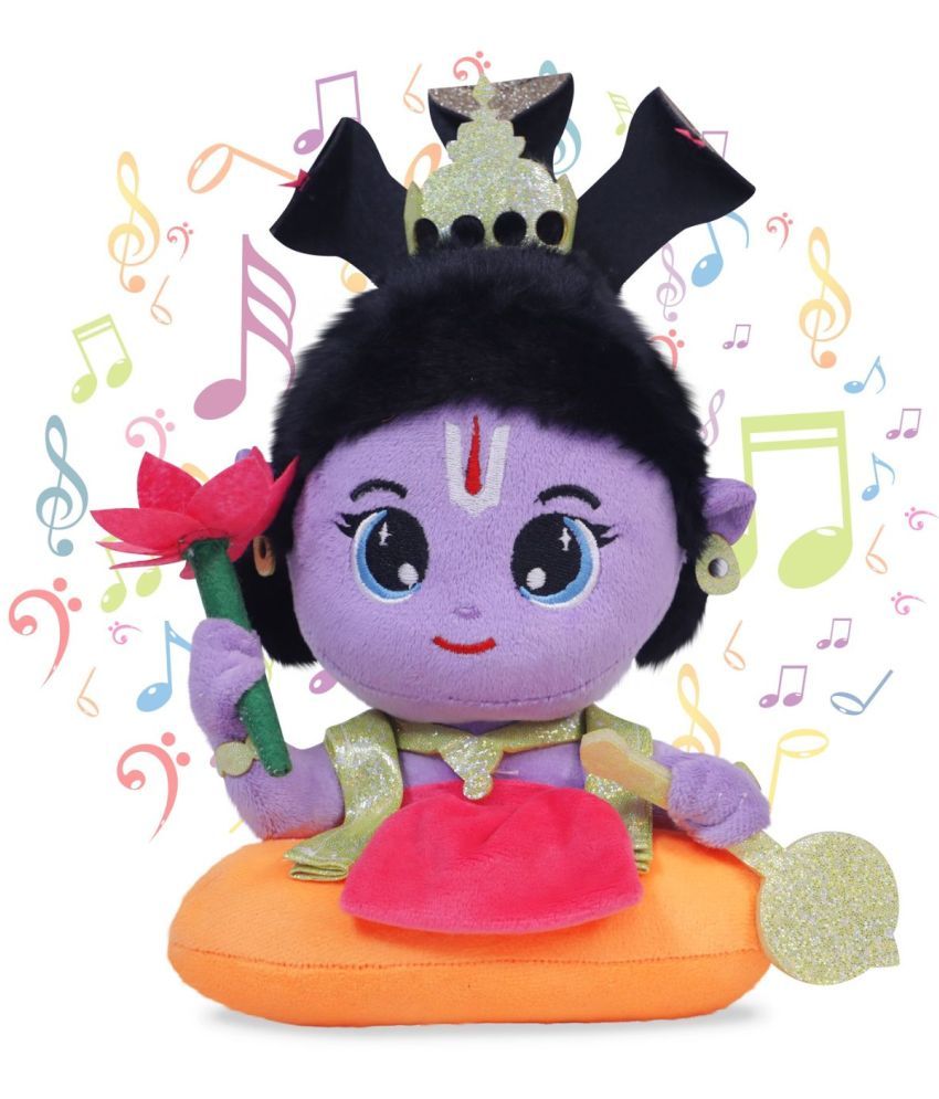     			Premium Quality Lord Vishnu Soft Musical Mantra Chanting Plush Toy for Kids, Boys, Girls, Best Hindu God Devotional Toys Gift Multicolor Toys