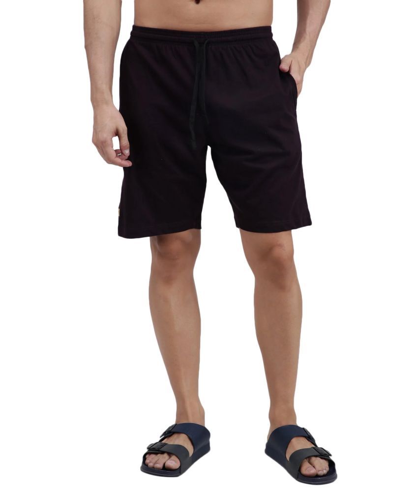     			Amul comfy Brown Cotton Men's Shorts ( Pack of 1 )