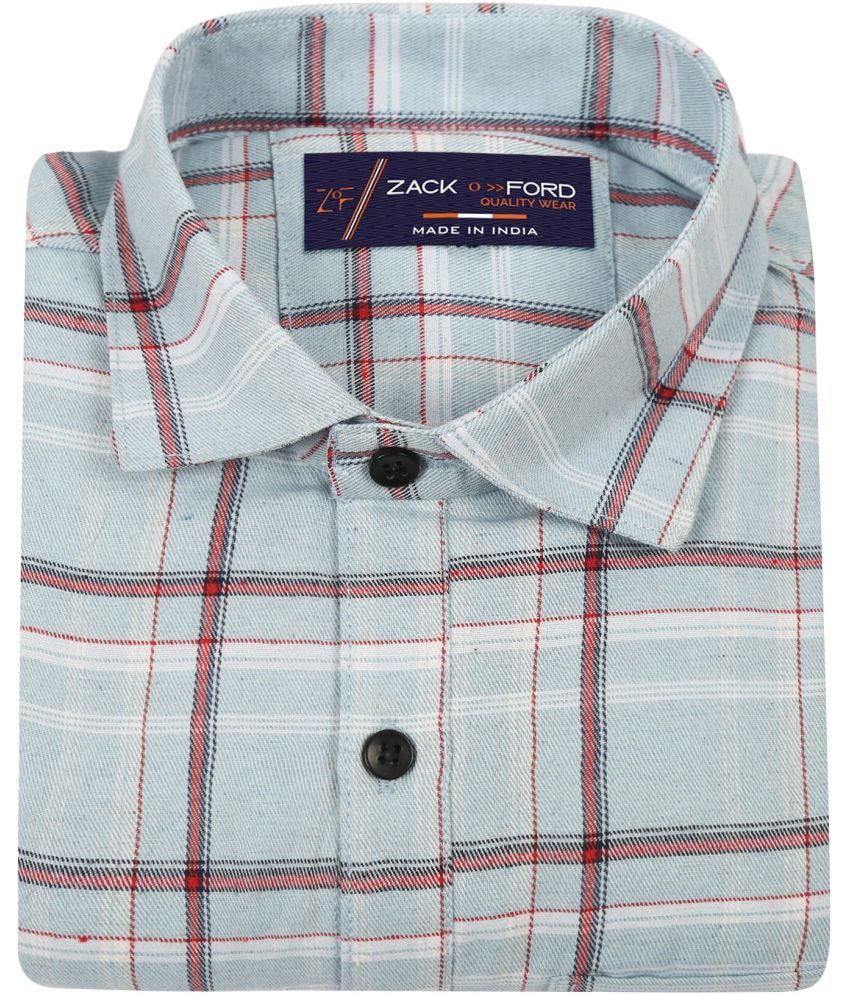     			Fatty Mouse Poly Cotton Regular Fit Checks Full Sleeves Men's Casual Shirt - Gold ( Pack of 1 )