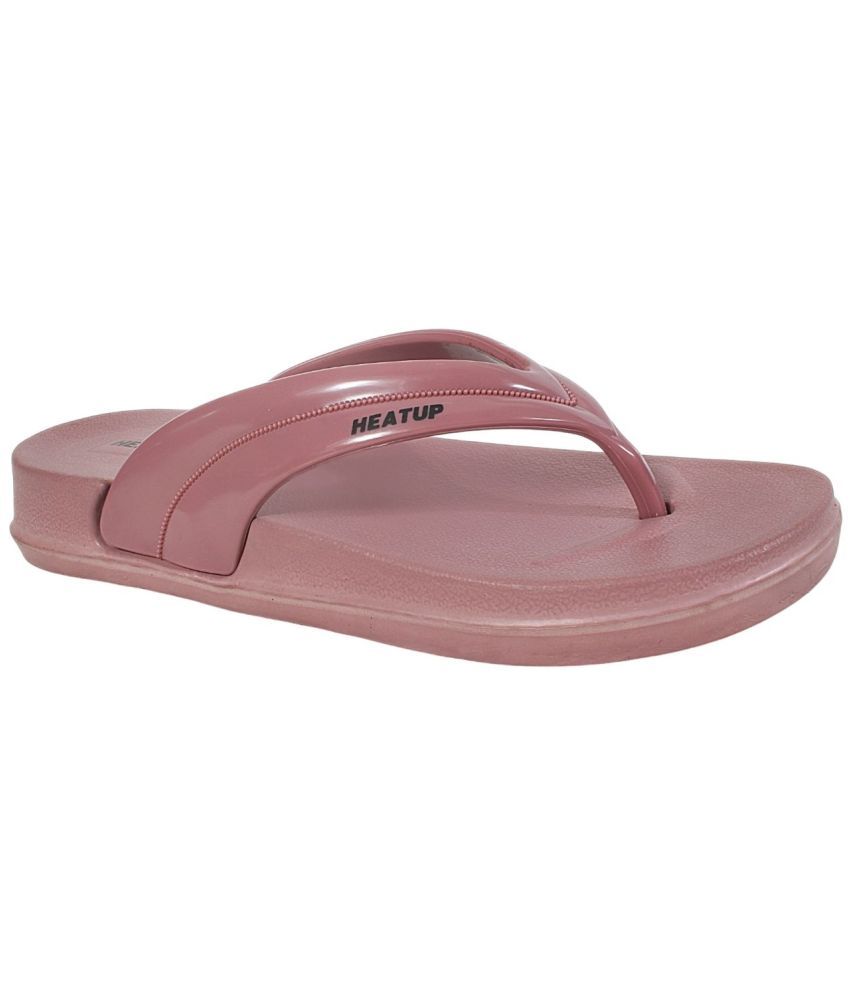     			HEATUP FOOTWEAR Pink Women's Thong Flip Flop