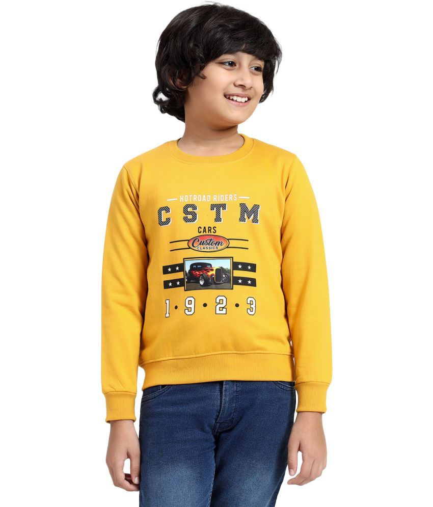     			Hiflyers Pack of 1 Boys Cotton Blend Sweatshirt ( Yellow )