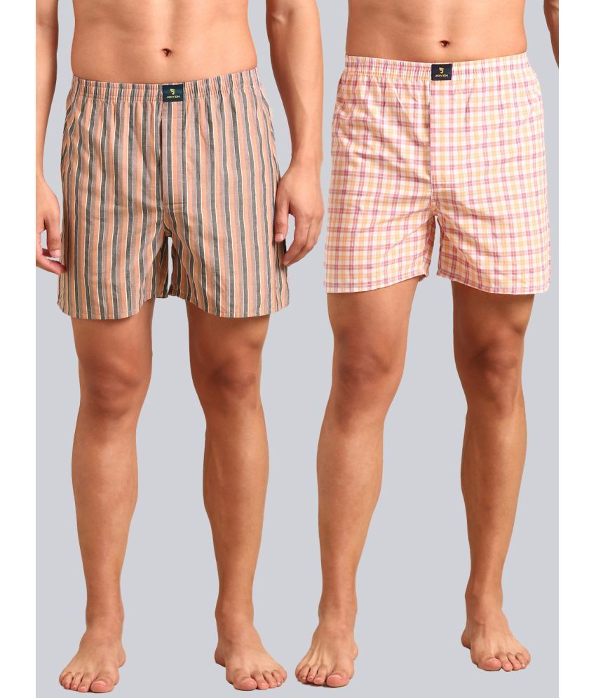     			Joven Pack of 2 Cotton Boxers For Men's ( Multi )