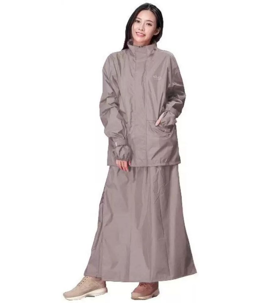     			Reoutlook Polyester Raincoat Set - Grey