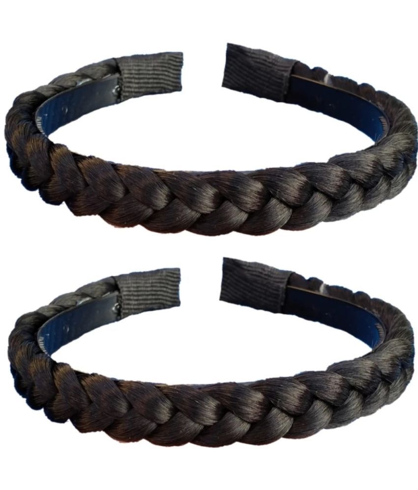     			Rhosyn Black Women's Hair Band ( Pack of 2 )