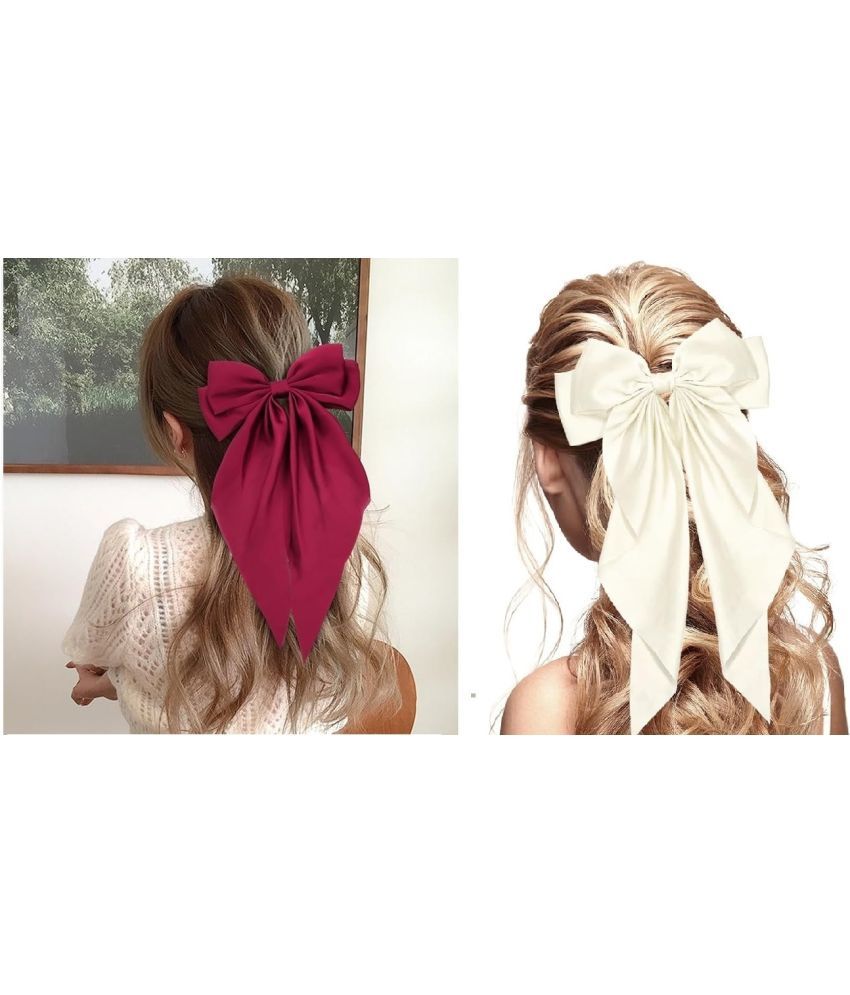     			Rhosyn Maroon Women's Hair Clip ( Pack of 2 )