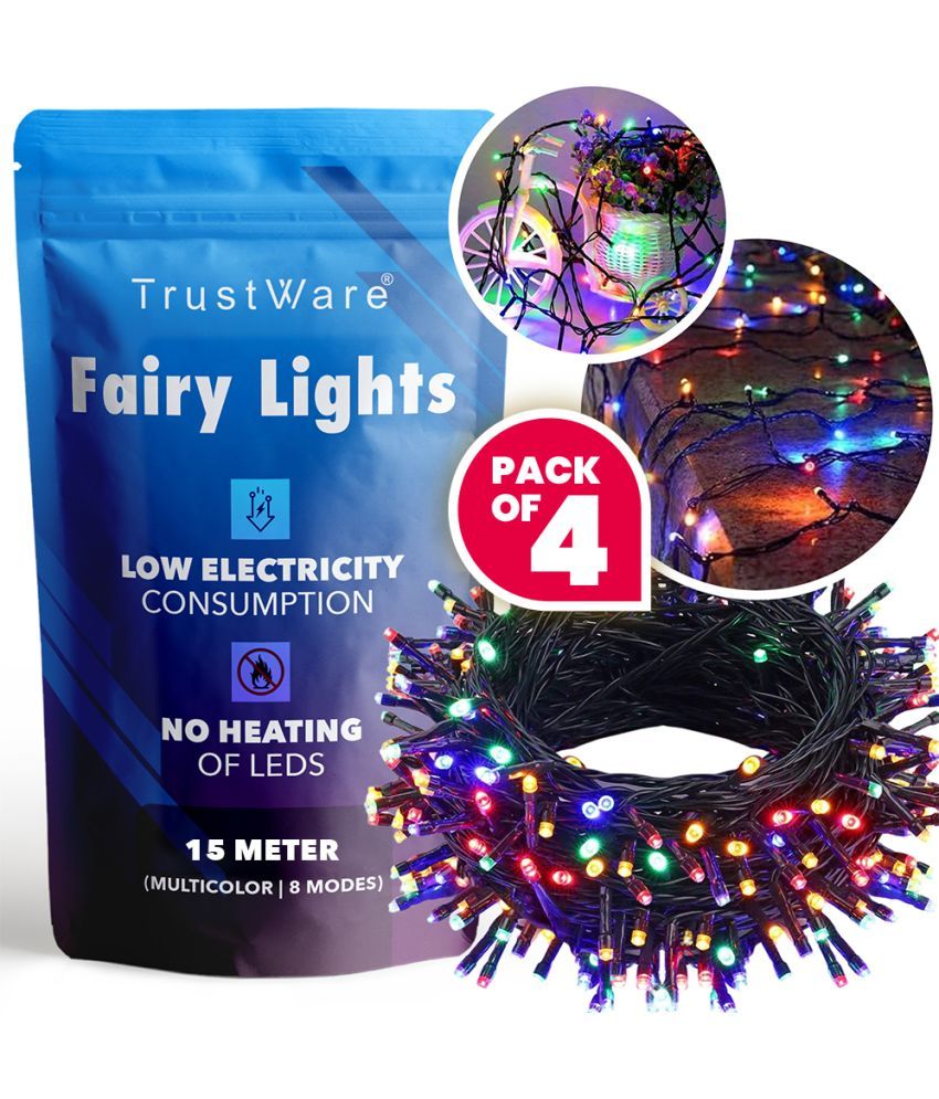     			Spark World Multicolor 15M String Light ( Pack of 4 )