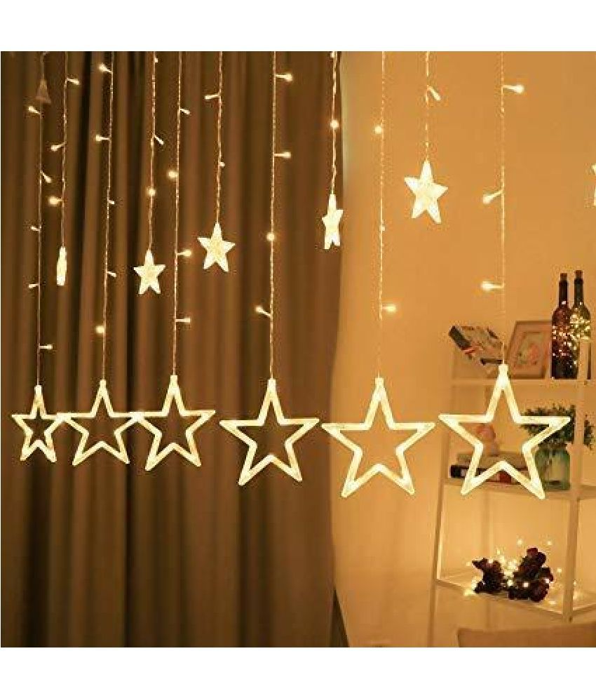     			Spark World White 1Mtr Curtain String Light ( Pack of 1 )