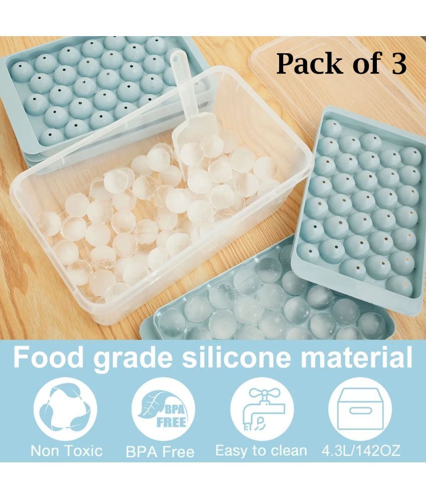     			Stysol Lolipop Ice Tray Navy Blue 3 Pcs