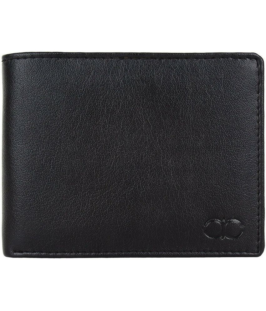     			Amicraft 100% Leather Solid Men's Regular Wallet With 8 Slots For Card ( Black , Pack of 1 )